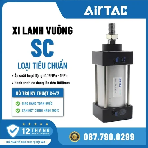 Xi Lanh Vuông SC- SC40X100H - Ảnh 2