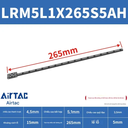 Thanh trượt mở rộng LRM5L1X265S5AH - Ảnh 2