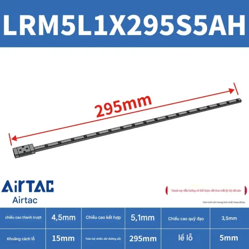 Thanh trượt mở rộng LRM5L1X295S5AH - Ảnh 2