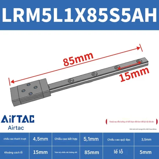 Thanh trượt mở rộng LRM5L1X85S5AH - Ảnh 2