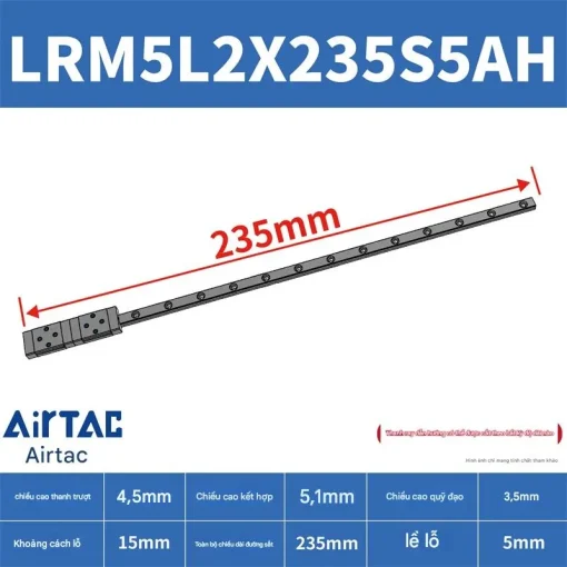 Thanh trượt mở rộng LRM5L2X235S5AH - Ảnh 2