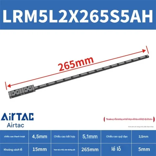 Thanh trượt mở rộng LRM5L2X265S5AH - Ảnh 2