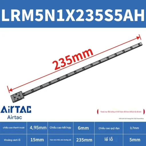 Thanh trượt tiêu chuẩn LRM5N1X235S5AH - Ảnh 2