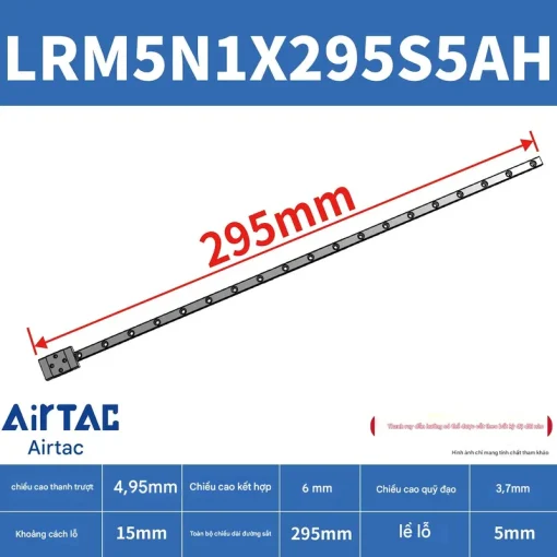 Thanh trượt tiêu chuẩn LRM5N1X295S5AH - Ảnh 2