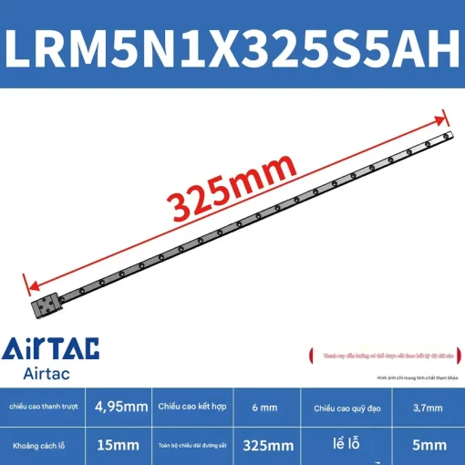 Thanh trượt tiêu chuẩn LRM5N1X325S5AH - Ảnh 2