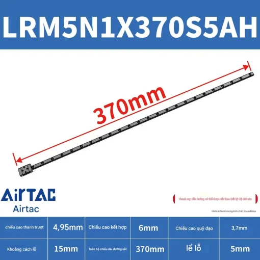 Thanh trượt tiêu chuẩn LRM5N1X370S5AH - Ảnh 2
