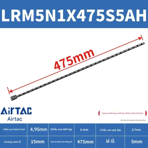 Thanh trượt tiêu chuẩn LRM5N1X475S5AH - Ảnh 2