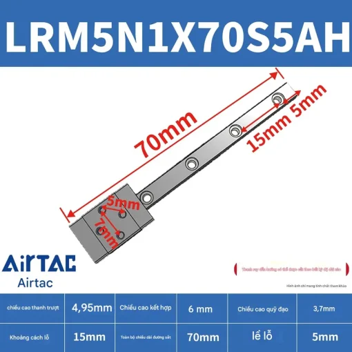 Thanh trượt tiêu chuẩn LRM5N1X70S5AH - Ảnh 2