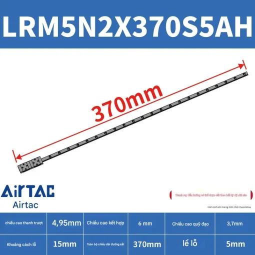 Thanh trượt tiêu chuẩn LRM5N2X370S5AH - Ảnh 2