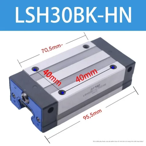 Thanh trượt vuông tiêu chuẩn LSH30BK-HN - Ảnh 2