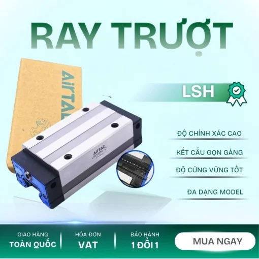 Thanh trượt vuông tiêu chuẩn LSH20BK-HN