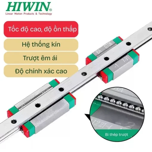 Thanh trượt đơn MGW12C (thép hợp kim) - Ảnh 4