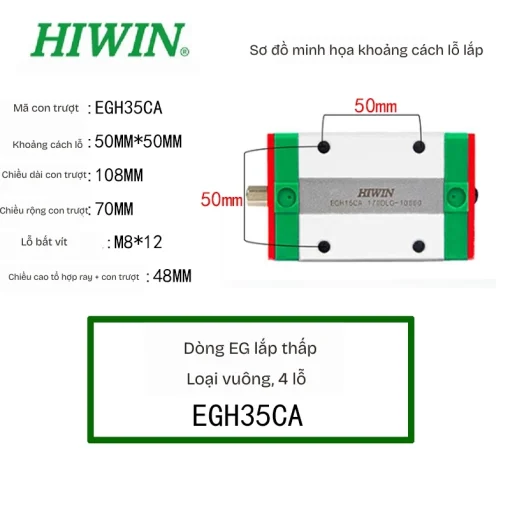 Con trượt dẫn hướng EGH35CA - Ảnh 2