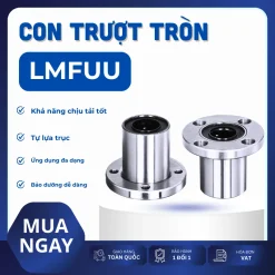 Con trượt tròn mặt bích tròn thân ngắn LMF10UU (Bi trượt tròn)