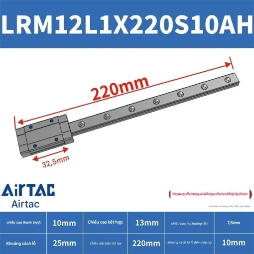 Thanh trượt mở rộng LRM12L1X220S10AH - Ảnh 2