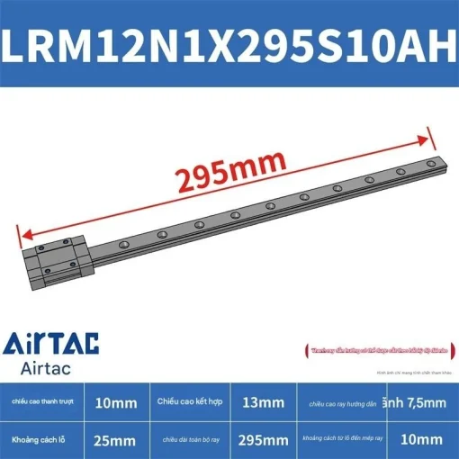 Thanh trượt tiêu chuẩn LRM12N1X295S10AH - Ảnh 2
