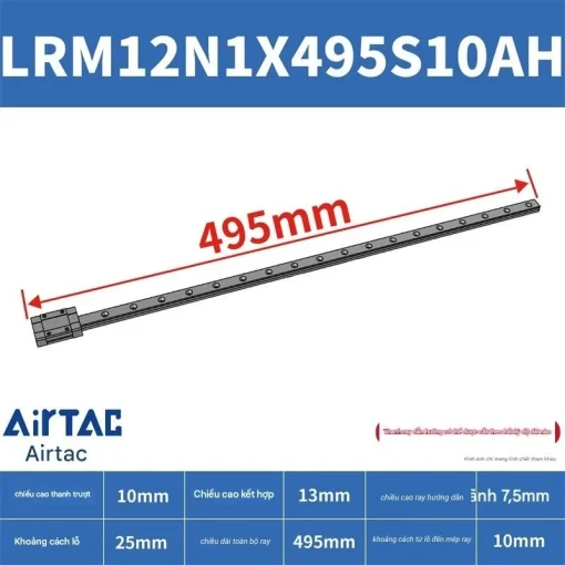 Thanh trượt tiêu chuẩn LRM12N1X495S10AH - Ảnh 2