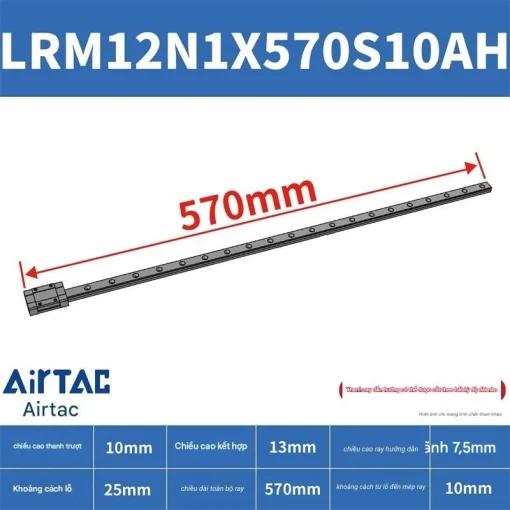 Thanh trượt tiêu chuẩn LRM12N1X570S10AH - Ảnh 2