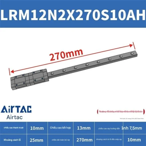 Thanh trượt tiêu chuẩn LRM12N2X270S10AH - Ảnh 2