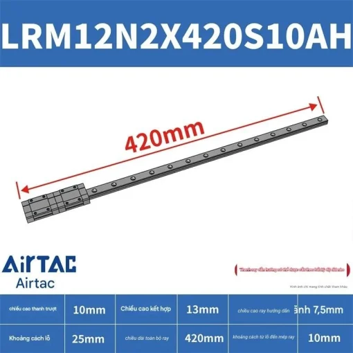 Thanh trượt tiêu chuẩn LRM12N2X420S10AH - Ảnh 2