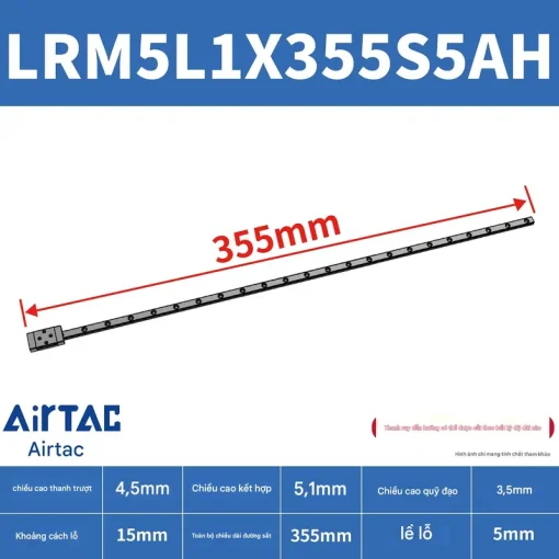 Thanh trượt mở rộng LRM5L1X355S5AH - Ảnh 2