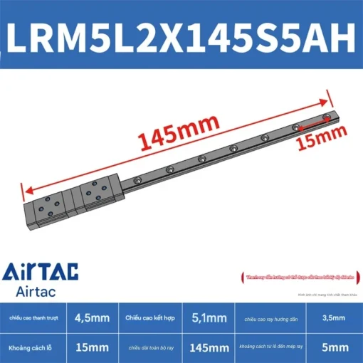 Thanh trượt mở rộng LRM5L2X145S5AH - Ảnh 2