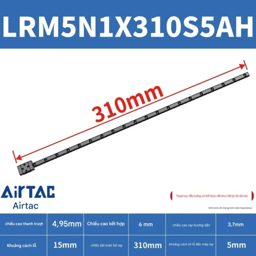 Thanh trượt tiêu chuẩn LRM5N1X310S5AH - Ảnh 2