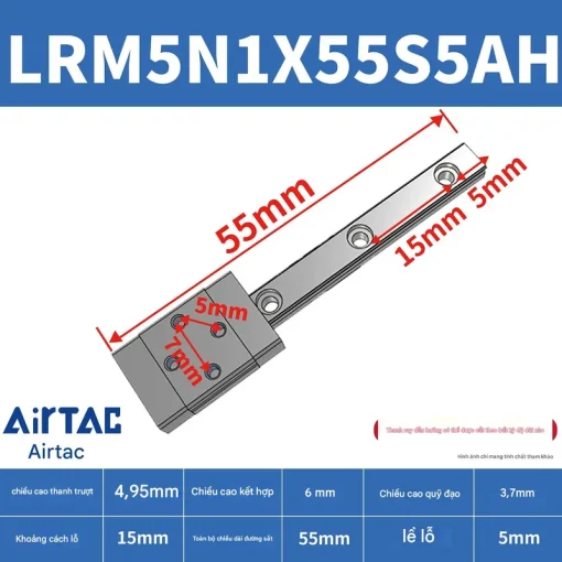 Thanh trượt tiêu chuẩn LRM5N1X55S5AH - Ảnh 2