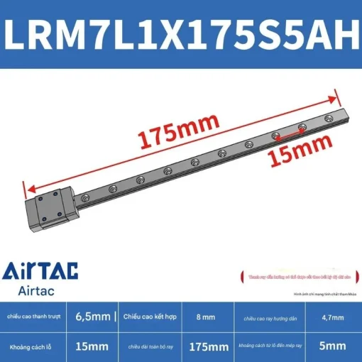Thanh trượt mở rộng LRM7L1X175S5AH - Ảnh 2