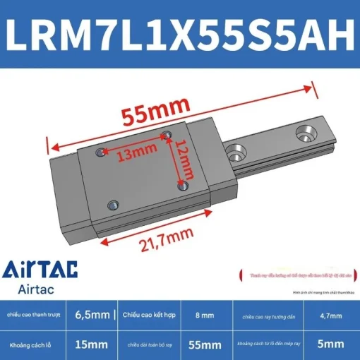 Thanh trượt mở rộng LRM7L1X55S5AH - Ảnh 2