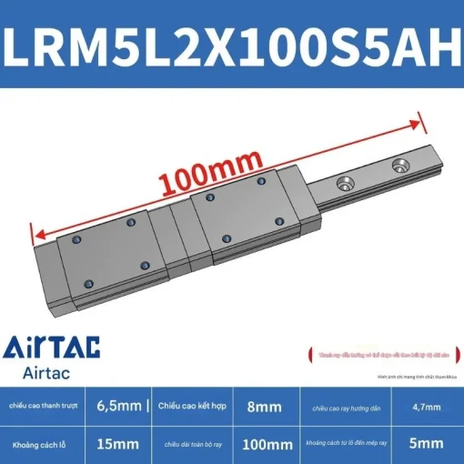 Thanh trượt mở rộng LRM7L2X100S5AH - Ảnh 2