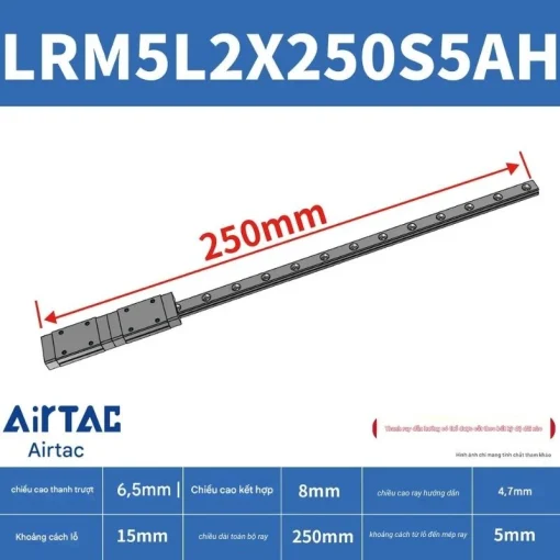 Thanh trượt mở rộng LRM7L2X250S5AH - Ảnh 2