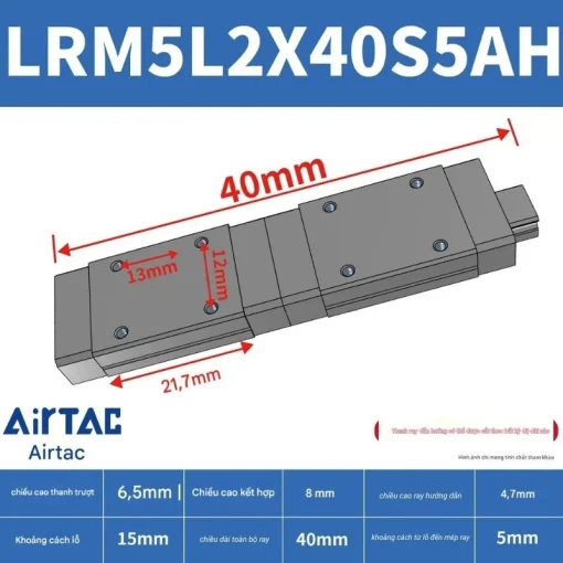 Thanh trượt mở rộng LRM7L2X40S5AH - Ảnh 2