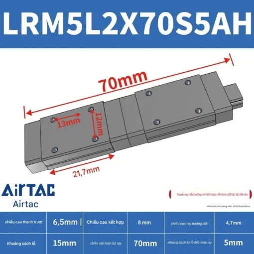 Thanh trượt mở rộng LRM7L2X70S5AH - Ảnh 2