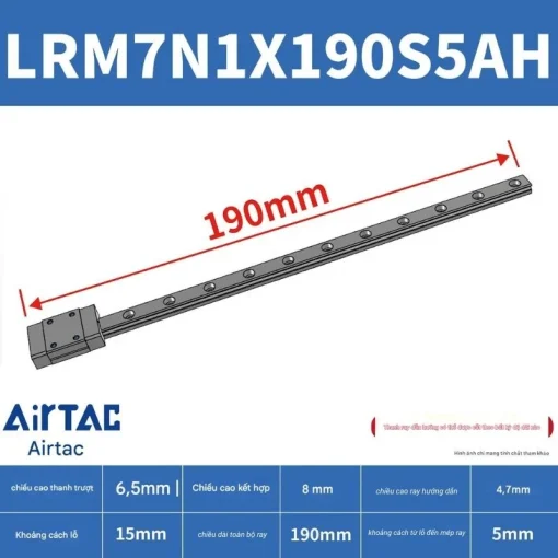 Thanh trượt tiêu chuẩn LRM7N1X190S5AH - Ảnh 2