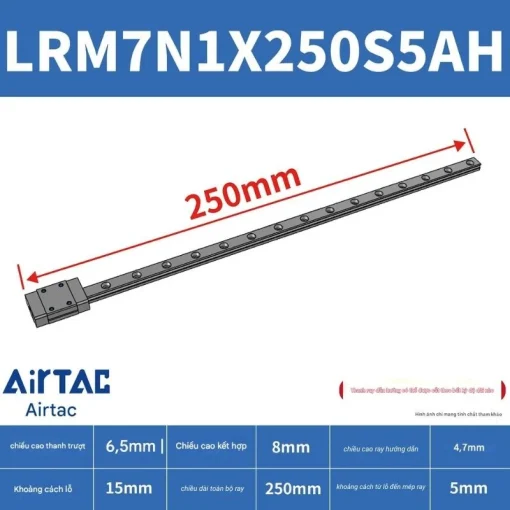 Thanh trượt tiêu chuẩn LRM7N1X250S5AH - Ảnh 2