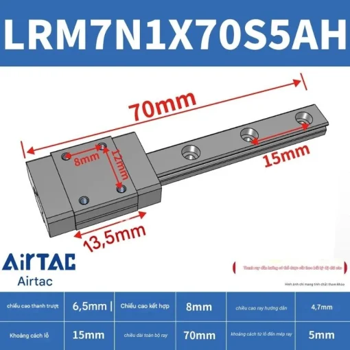 Thanh trượt tiêu chuẩn LRM7N1X70S5AH - Ảnh 2