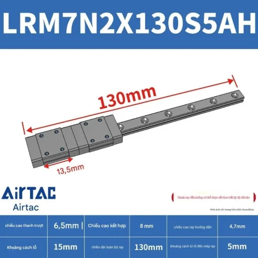 Thanh trượt tiêu chuẩn LRM7N2X130S5AH - Ảnh 2