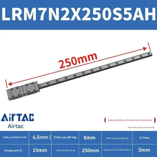 Thanh trượt tiêu chuẩn LRM7N2X250S5AH - Ảnh 2