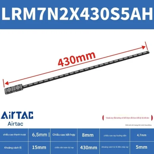 Thanh trượt tiêu chuẩn LRM7N2X430S5AH - Ảnh 2