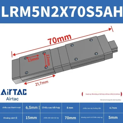 Thanh trượt tiêu chuẩn LRM7N2X70S5AH - Ảnh 2