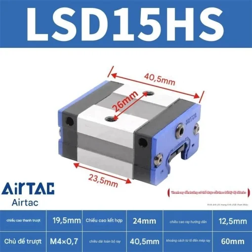 Thanh trượt ngắn LSD15HS - Ảnh 2
