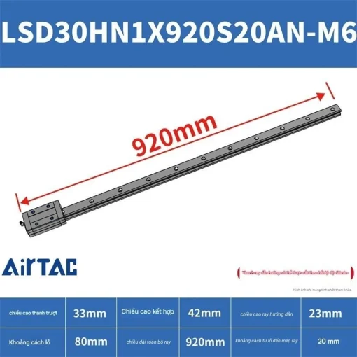 Thanh trượt tiêu chuẩn LSD30HN1X920S20AN-M6 - Ảnh 2