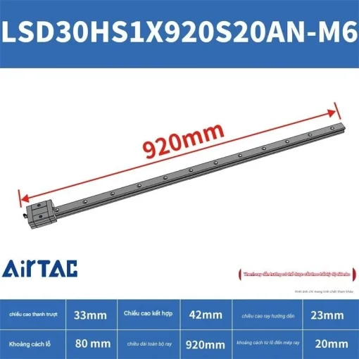 Thanh trượt ngắn LSD30HS1X920S20AN-M6 - Ảnh 2