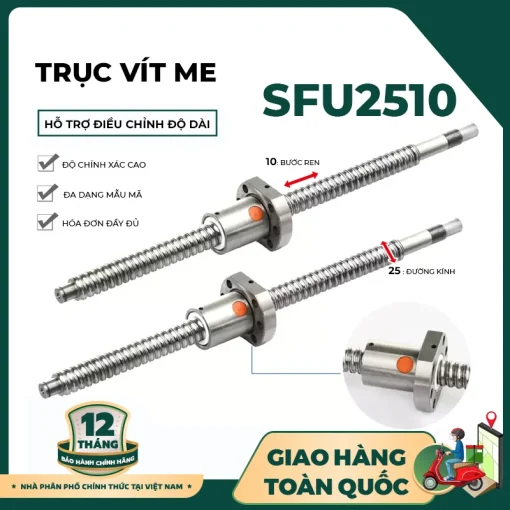 Trục vít me SFU2510 - Ảnh 2