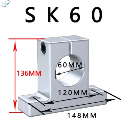 Gối đỡ ray trượt SK60 - Ảnh 2