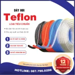 Dây hơi Teflon 12×8 (Màu: trắng, đen, xanh, cam)