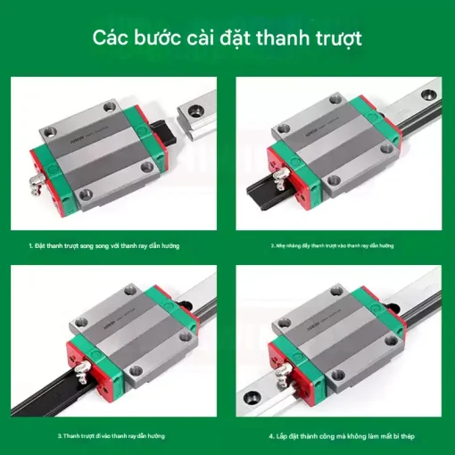 Thanh trượt đơn MGN5C (thép không gỉ) - Ảnh 5