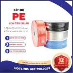 PE12x8 Dây hơi khí nén PE AKS (PE12x8 Màu: trắng, đen, xanh, cam)